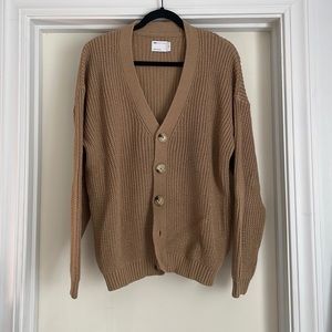 Oversized knit cardigan